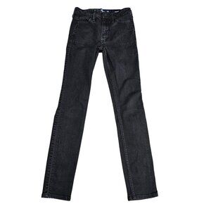 Hollister Mid-Rise Super Skinny Jeans Juniors 00S‎ Black Classic Stretch Denim